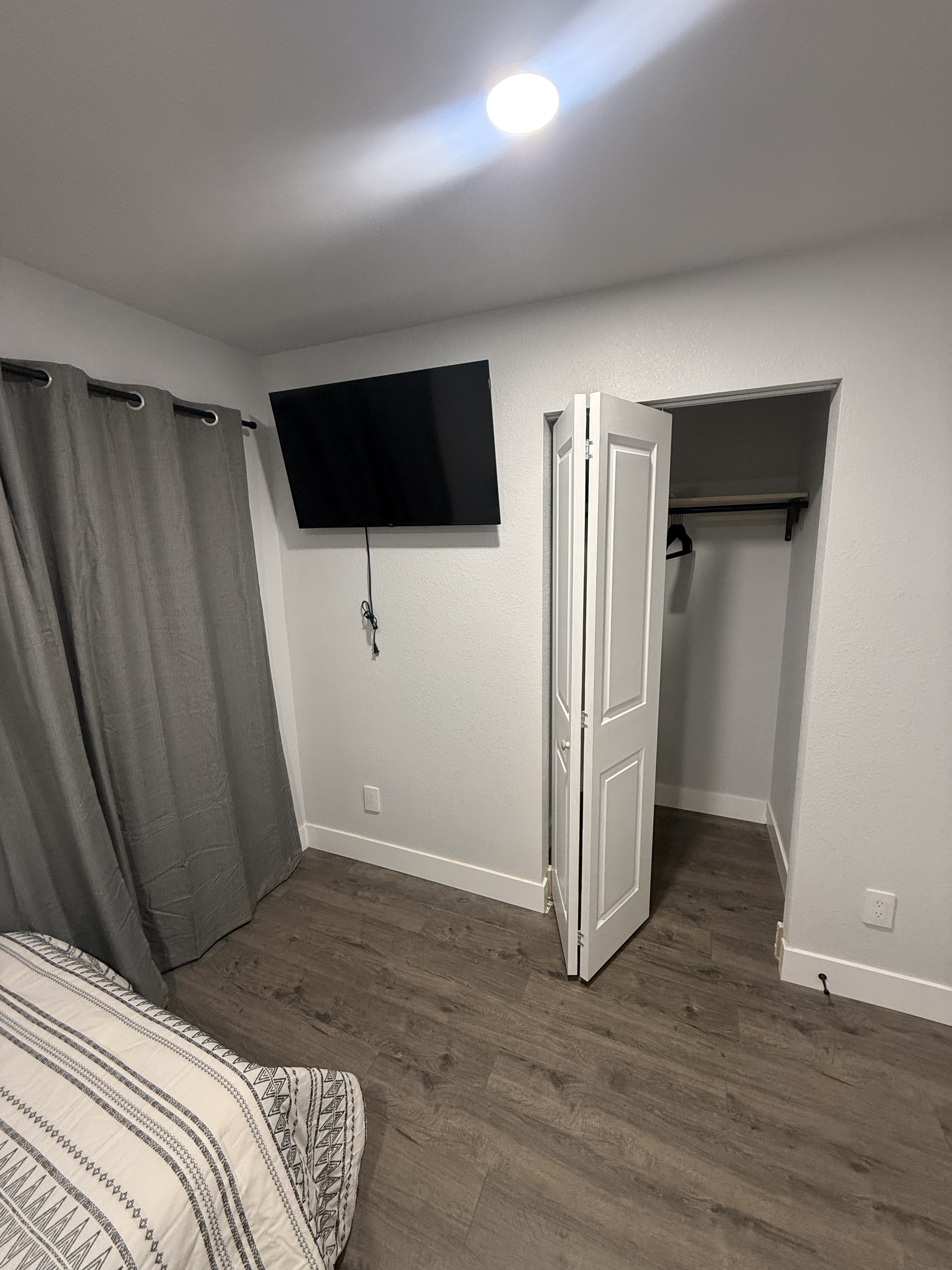 Bedroom with closet